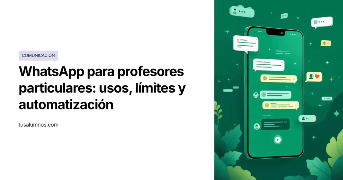 Primer mensaje a un nuevo alumno: plantillas WhatsApp