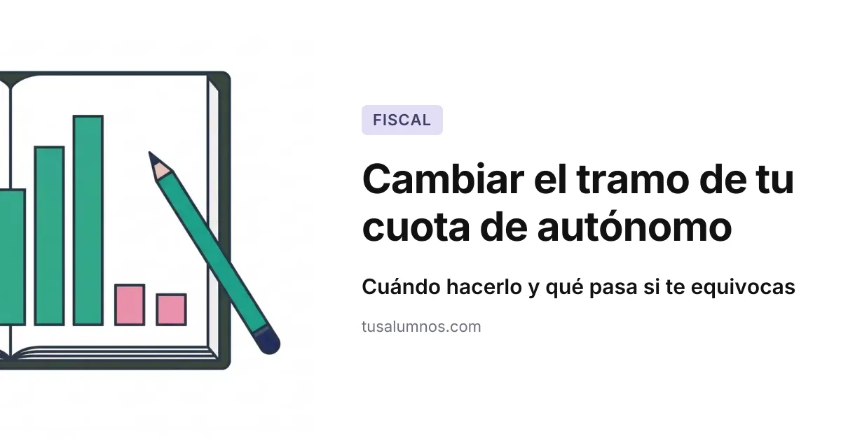 Cambiar el tramo de autónomo si das clases (2026)